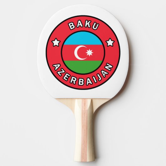Raquette De Ping Pong Bakou Azerbaïdjan (Devant)