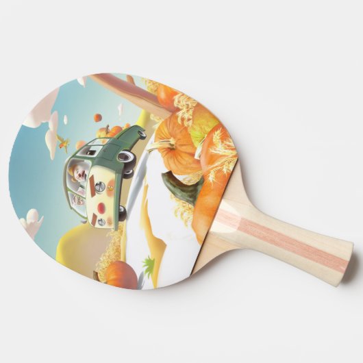 Raquette De Ping Pong Balade en Citrouille lunaire (Côté)