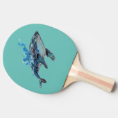 Raquette De Ping Pong Baleine à bosse bleue (Côté)
