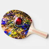 Raquette De Ping Pong Ball rouge Noël (Côté)