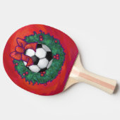 Raquette De Ping Pong Balle de football Noël (Côté)