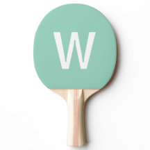 Balle de ping-pong personnalisée bleu & blanc Mono