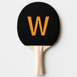 Raquette De Ping Pong Balle de ping-pong personnalisée noir et jaune