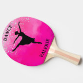 Raquette De Ping Pong Ballerina Dance Pink Ombre Sparkle (Côté)