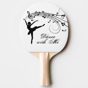 Raquette De Ping Pong Ballerina Dance with Me Music Note