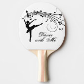 Raquette De Ping Pong Ballerina Dance with Me Music Note (Devant)