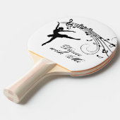 Raquette De Ping Pong Ballerina Dance with Me Music Note (Devant Angle)