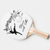 Raquette De Ping Pong Ballerina Dance with Me Music Note (Côté)
