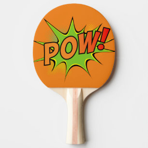Raquette De Ping Pong Bam ! Pow ! Graphiques de bandes dessinées vintage