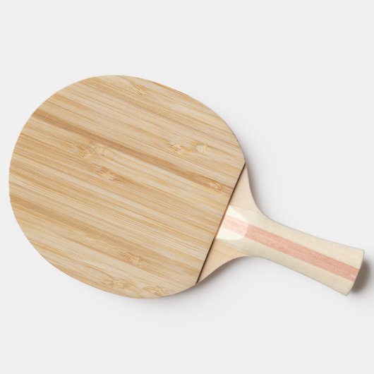 Raquette De Ping Pong Bambou blanc (Côté)