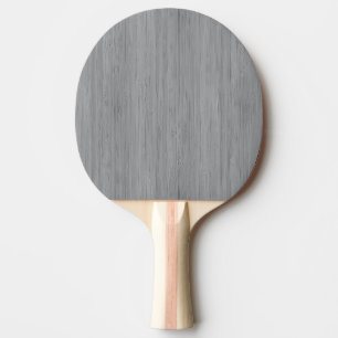 Raquette De Ping Pong Bambou gris cendré avec apparence de grain de boi