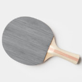 Raquette De Ping Pong Bambou gris cendré avec apparence de grain de bois (Côté)