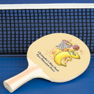 Raquette De Ping Pong Banana Slam Dunk Énergification Fruit Power Design