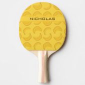Raquette De Ping Pong Banane avec nom (Devant)