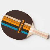 Raquette De Ping Pong Bande à points décalés avec nom Espresso (Côté)
