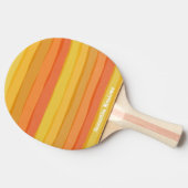 Raquette De Ping Pong Bande chaude orange et jaune (Côté)