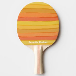 Raquette De Ping Pong Bande chaude orange et jaune