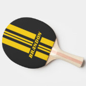Raquette De Ping Pong Bande de rallye rétro Yellowjacket double avec nom (Côté)