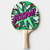 Raquette De Ping Pong Bande dessinée BOOM Moderne Fun Cool (Devant)