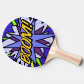 Raquette De Ping Pong Bande dessinée cool moderne BOOM (Côté)