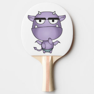 Raquette De Ping Pong Bande dessinée heureuse de gargouille - imaginair