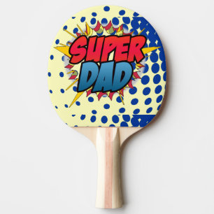 Raquette De Ping Pong Bande dessinée Inspiré Super Papa
