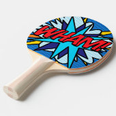 Raquette De Ping Pong Bande dessinée Pop Art WHAM! (Devant Angle)