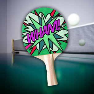 Raquette De Ping Pong Bande dessinée WHAM Moderne Cool Fun