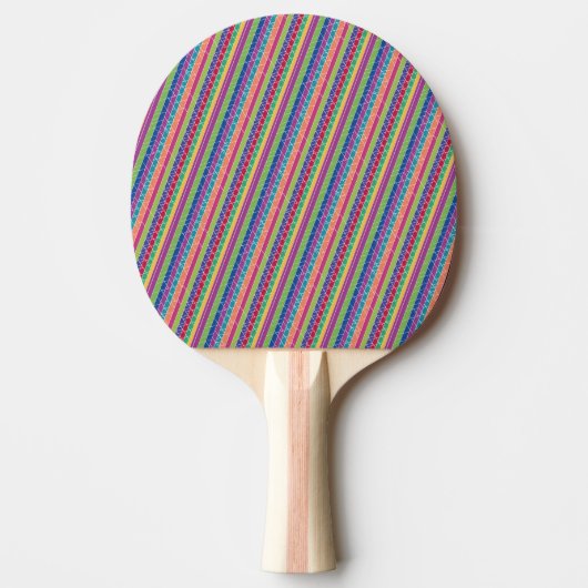Raquette De Ping Pong Bandes colorées (Devant)