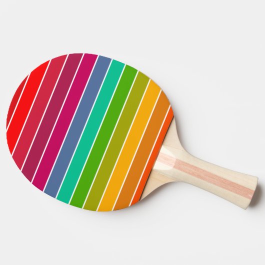 Raquette De Ping Pong Bandes d'art pop (Côté)