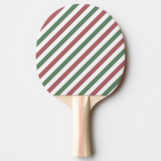 Raquette De Ping Pong Bandes de Noël personnalisables (Devant)