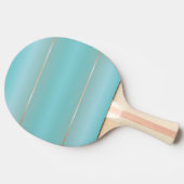 Raquette De Ping Pong Bandes d'or Rose turquoise (Côté)