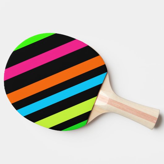 Raquette De Ping Pong Bandes néon (Côté)