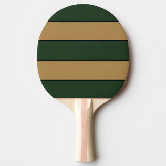 Raquette De Ping Pong Bandes Vertes Et Dorées Classiques De Noël