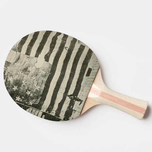Raquette De Ping Pong Bannière étoilée : drapeau américain à l'écran (Côté)
