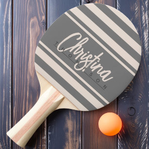 Raquette De Ping Pong Bannière Polo Milieu de Siècle Château de Sable Ro