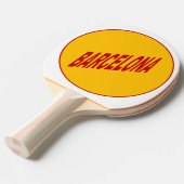Raquette de Ping Pong   BARCELONA (Devant Angle)