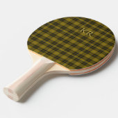 Raquette De Ping Pong Barclay Tartan avec vos initiales, Scottish Plaid (Devant Angle)