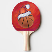 Raquette De Ping Pong Basket-ball à Santa Hat (Dos)