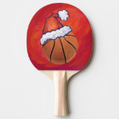 Raquette De Ping Pong Basket-ball à Santa Hat (Devant)