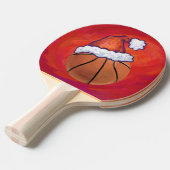 Raquette De Ping Pong Basket-ball à Santa Hat (Devant Angle)