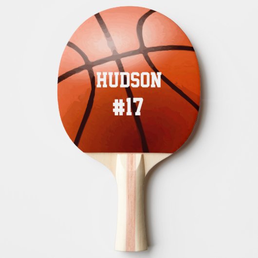 Raquette De Ping Pong Basket-ball du Personalized (Devant)