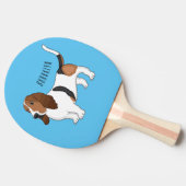 Raquette De Ping Pong Basset hound dessin de chien (Côté)