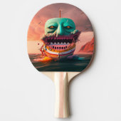 Raquette De Ping Pong Bateau effrayant (Devant)