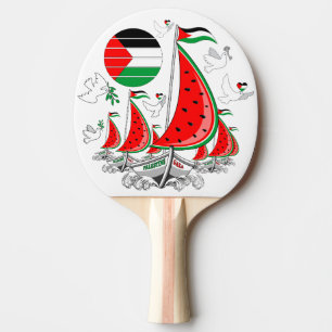 Raquette De Ping Pong Bateaux de la Flottille de la Liberté Mondiale à G