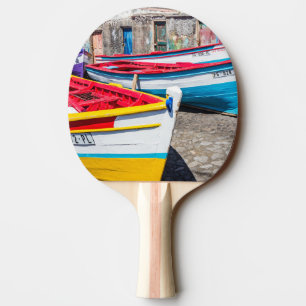 Raquette De Ping Pong Bateaux de pêche colorés, Cap-Vert