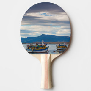 Raquette De Ping Pong Bateaux de tourisme sur la baie de Seno Ultima Esp