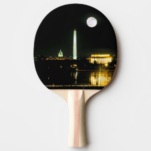 Raquette De Ping Pong Bâtiment de capitol, le Lincoln Memorial,