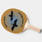 Raquette De Ping Pong Bats d'Halloween bleu orange (Côté)