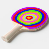Raquette De Ping Pong Batte de ping-pong - cercles de couleur (Devant Angle)